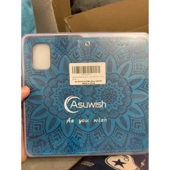 Samsung Galaxy M31s Phone Case with Tempered Glass Screen Protector and Flower L - Picture 8 of 8